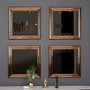Hanah Home Juego de Espejos Loza - Bronce